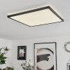 Folgares Plafoniera LED Nero, 1-Luce