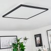 Folgares Plafoniera LED Nero, 1-Luce