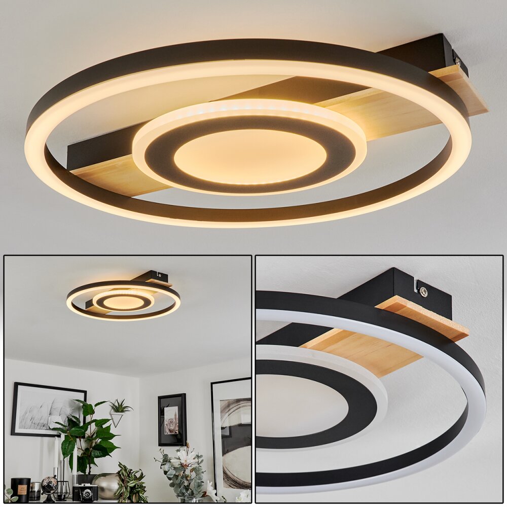 Taboneira Plafoniera LED Écru, Nero, Bianco, 1-Luce main product photo