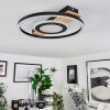 Taboneira Plafoniera LED Écru, Nero, Bianco, 1-Luce