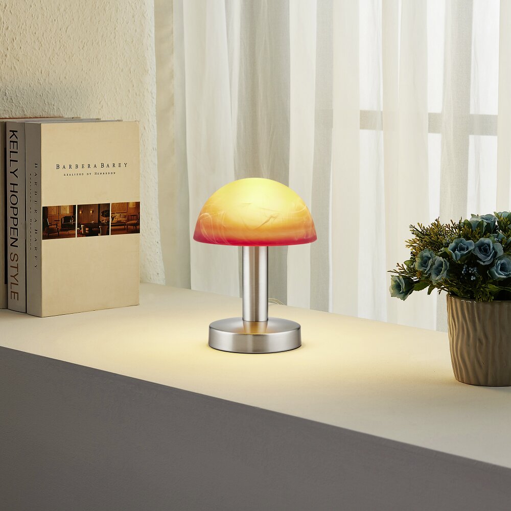 Trio Fynn 2 Lampada da tavolo Nichel opaco, 1-Luce main product photo