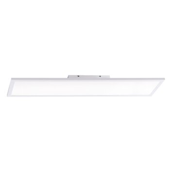 Leuchten-Direkt FLAT Plafoniera LED Bianco, 1-Luce, Telecomando