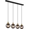 Globo POTTER Lampadario a sospensione Ottone, Nero, 4-Luci