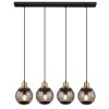 Globo POTTER Lampadario a sospensione Ottone, Nero, 4-Luci