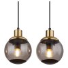 Globo POTTER Lampadario a sospensione Ottone, Nero, 4-Luci