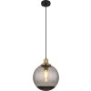 Globo POTTER Lampadario a sospensione Ottone, Nero, 1-Luce