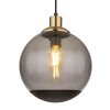 Globo POTTER Lampadario a sospensione Ottone, Nero, 1-Luce