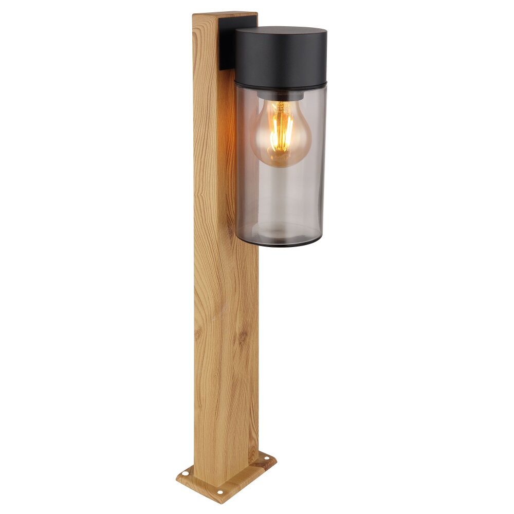 Globo ETSI Lampioncino Segnapasso Aspetto del legno, Nero, 1-Luce main product photo