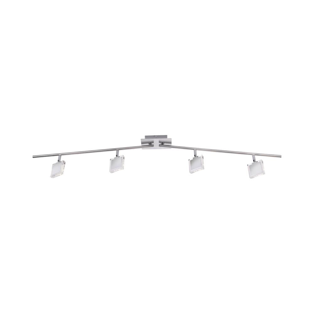 Leuchten Direkt Tony Plafoniera LED Cromo, Nichel opaco, 4-Luci main product photo