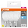 OSRAM CLASSIC P Set di 3 LED E14 da 5,5 Watt 4000 Kelvin 806 Lumen