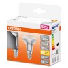 OSRAM LED STAR Set di 2 E14 da 1,5 Watt 2700 Kelvin 110 Lumen