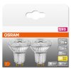 OSRAM LED STAR Set di 2 GU10 da 2,6 Watt 2700 Kelvin 230 Lumen