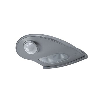LEDVANCE Door Applique da esterno Argento, 1-Luce, Sensori di movimento