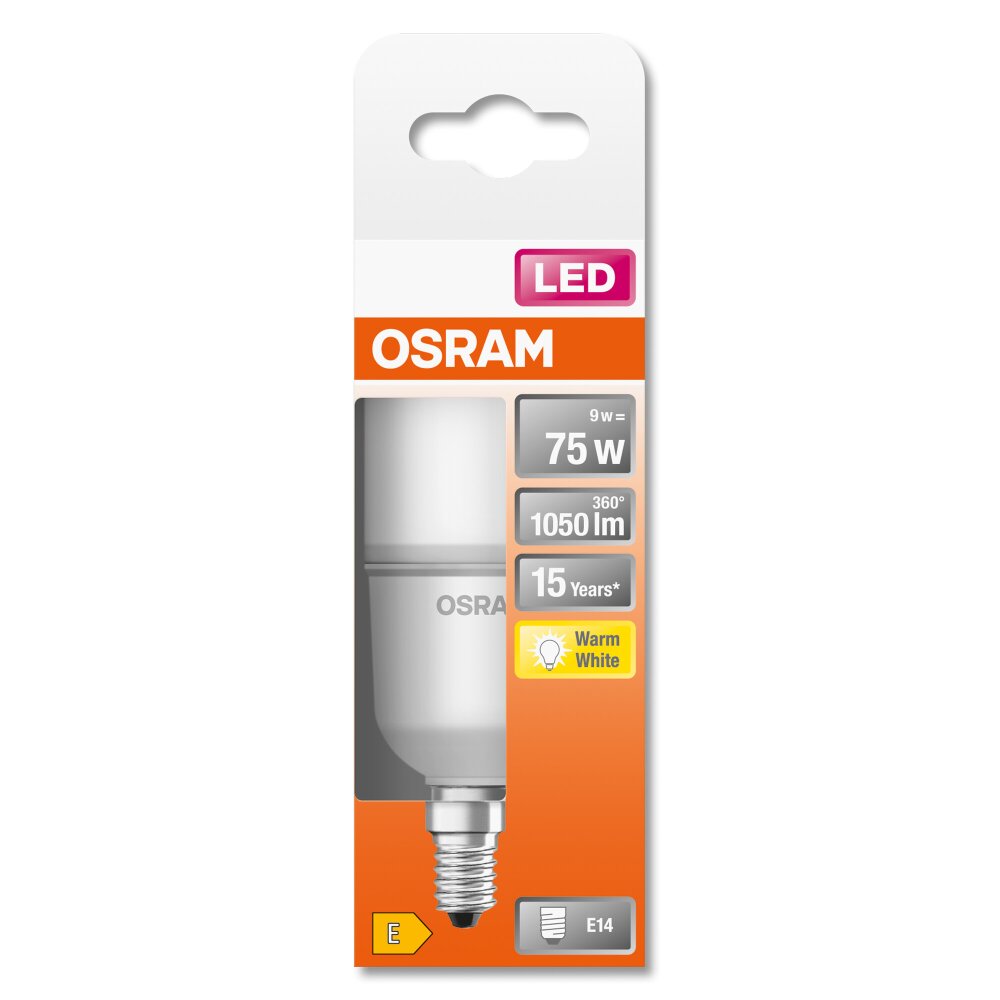 OSRAM LED STAR E14 9 Watt 2700 Kelvin 1050 Lumen