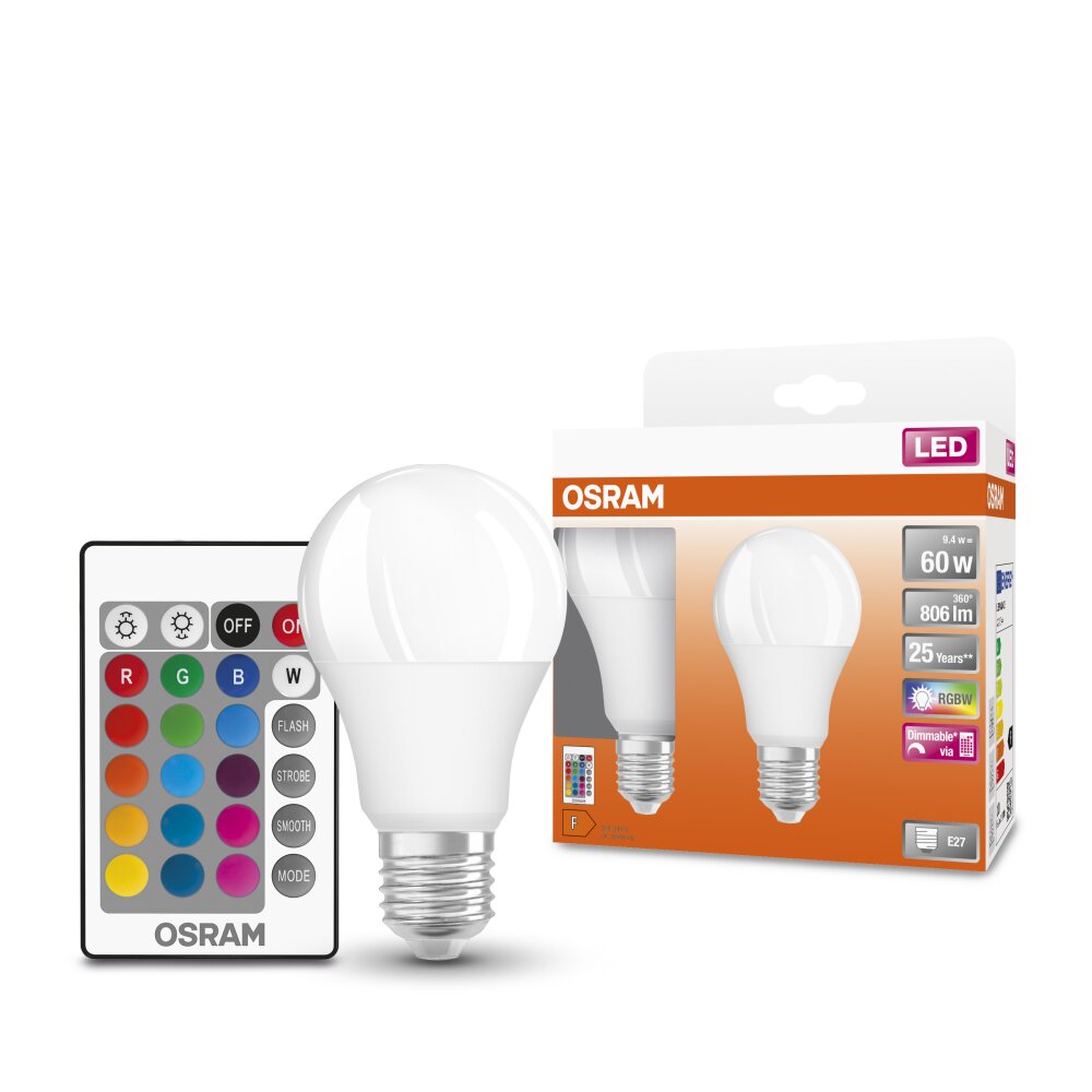 OSRAM LED Retrofit Set di 2 E27 9,4 Watt 2700 Kelvin 806 Lumen main product photo