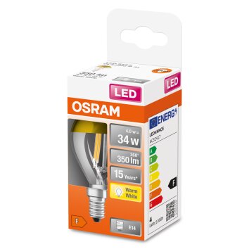 OSRAM LED Retrofit E14 4 Watt 2700 Kelvin 380 Lumen OSRAM LED Retrofit E14 4 Watt 2700 Kelvin 380 Lumen