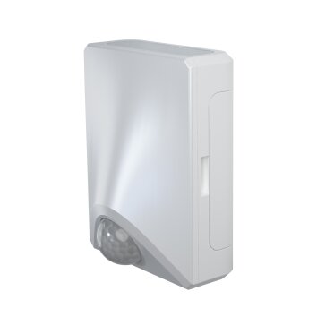 LEDVANCE Door Applique da esterno Bianco, 1-Luce, Sensori di movimento