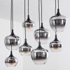 Azurara Lampadario a sospensione Nero, 8-Luci