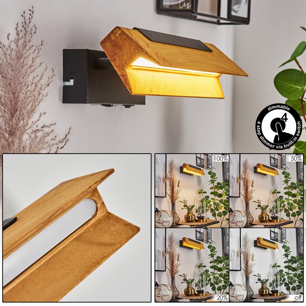 Teira Applique LED Nero, 1-Luce main product photo