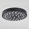 Agodim Plafoniera LED Nero, Bianco, 1-Luce, Telecomando, Cambia colore