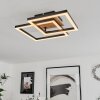 Walschbronn Plafoniera LED Marrone, Aspetto del legno, Nero, 1-Luce