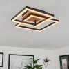 Walschbronn Plafoniera LED Marrone, Aspetto del legno, Nero, 1-Luce