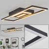 Vaseux Plafoniera LED Nero, Bianco, 1-Luce