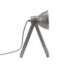 Leuchten-Direkt SAMIA Lampada da Tavolo Grigio, 1-Luce