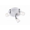Leuchten-Direkt VINO Plafoniera Acciaio inox, 3-Luci