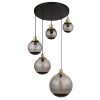 Globo POTTER Lampadario a sospensione Ottone, Nero, 5-Luci