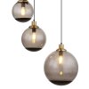 Globo POTTER Lampadario a sospensione Ottone, Nero, 5-Luci