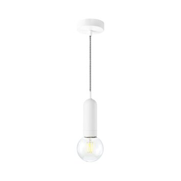 Leuchten Direkt TURN ME Lampada a Sospensione Bianco, 1-Luce