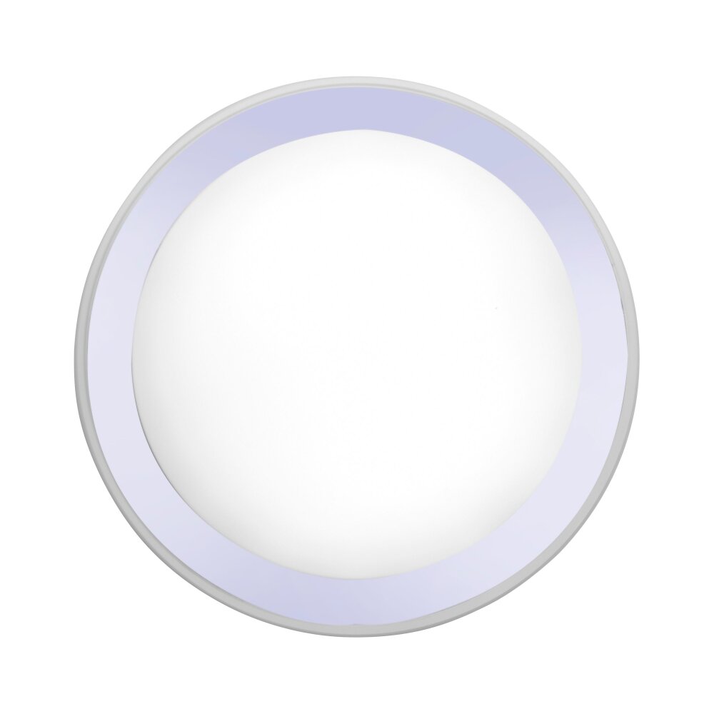 Leuchten-Direkt MEDION-LARS Plafoniera LED Cromo, 1-Luce, Cambia colore