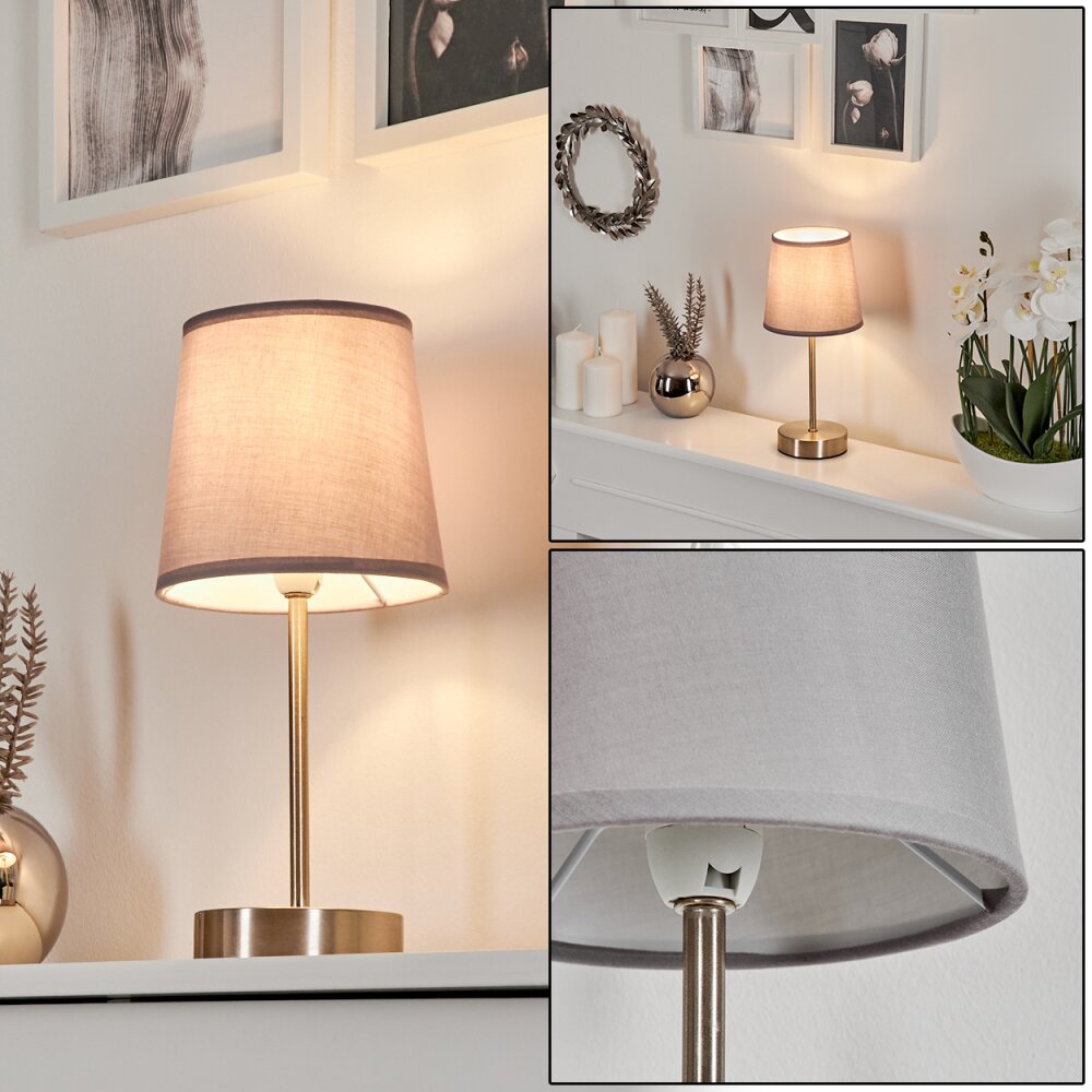 Paao Lampada da tavolo Nichel opaco, 1-Luce main product photo