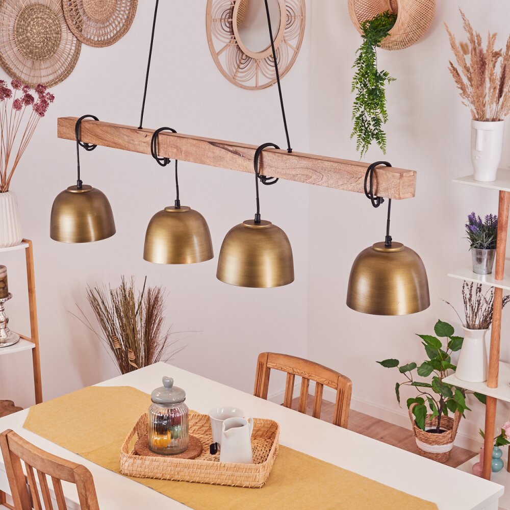 Sontey Lampada a Sospensione Écru, Nero, 4-Luci main product photo