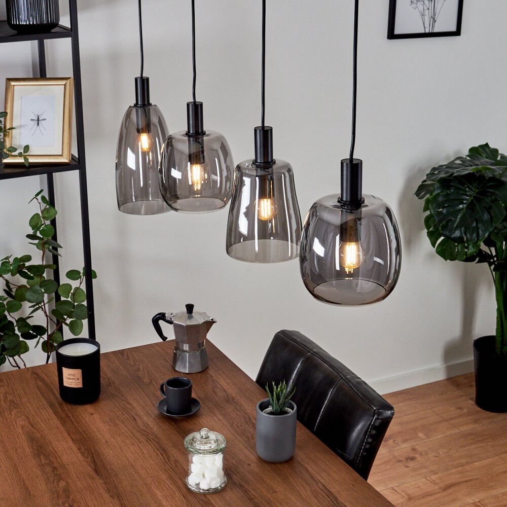 Kenong Lampadario a sospensione Nero, 4-Luci main product photo