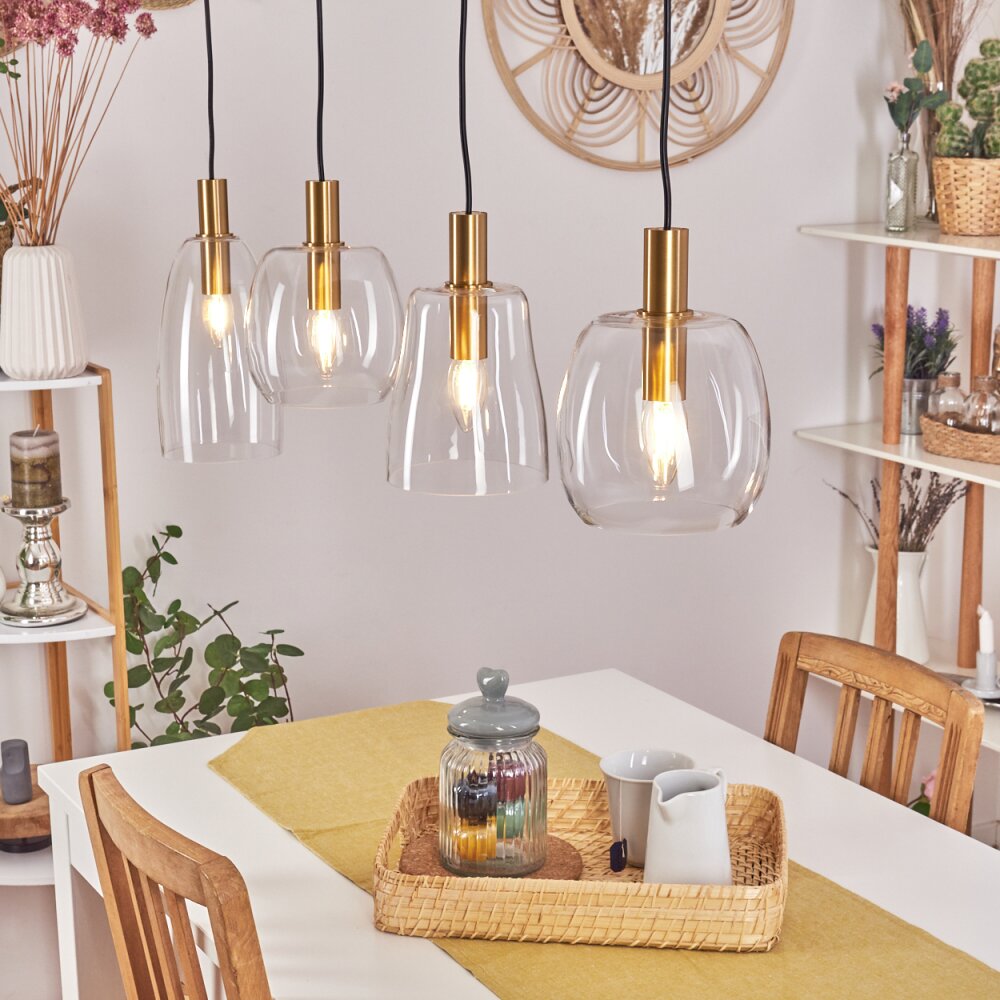 Kenong Lampadario a sospensione Ottone, 4-Luci main product photo