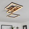 Avelal Plafoniera LED Marrone, Aspetto del legno, Nero, 1-Luce