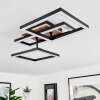 Avelal Plafoniera LED Marrone, Aspetto del legno, Nero, 1-Luce