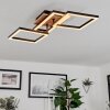 Avelal Plafoniera LED Marrone, Aspetto del legno, Nero, 1-Luce