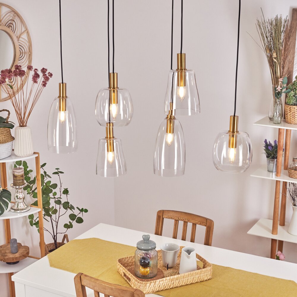 Kenong Lampadario a sospensione Ottone, 6-Luci main product photo