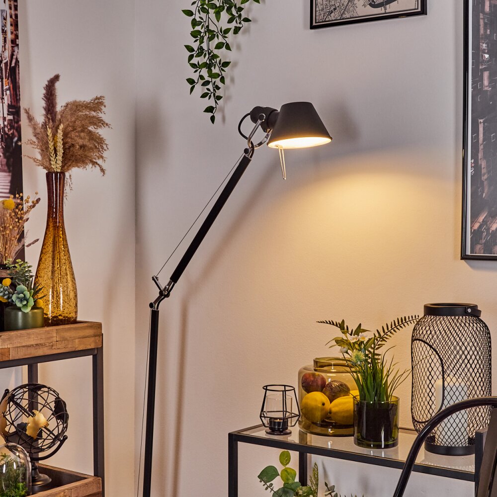 Artemide TOLOMEO Lampada da terra Cromo, Nero, 1-Luce