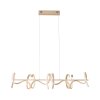 Leuchten Direkt CURLS Lampada a Sospensione LED Ottone, 4-Luci