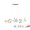 Leuchten Direkt CURLS Lampada a Sospensione LED Ottone, 4-Luci