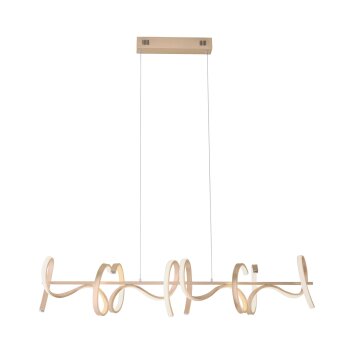 Leuchten Direkt CURLS Lampada a Sospensione LED Ottone, 4-Luci