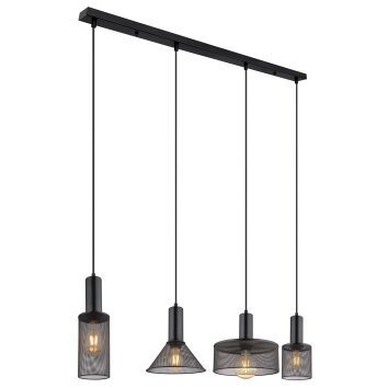 Globo JEDD Lampadario a sospensione Nero, 4-Luci