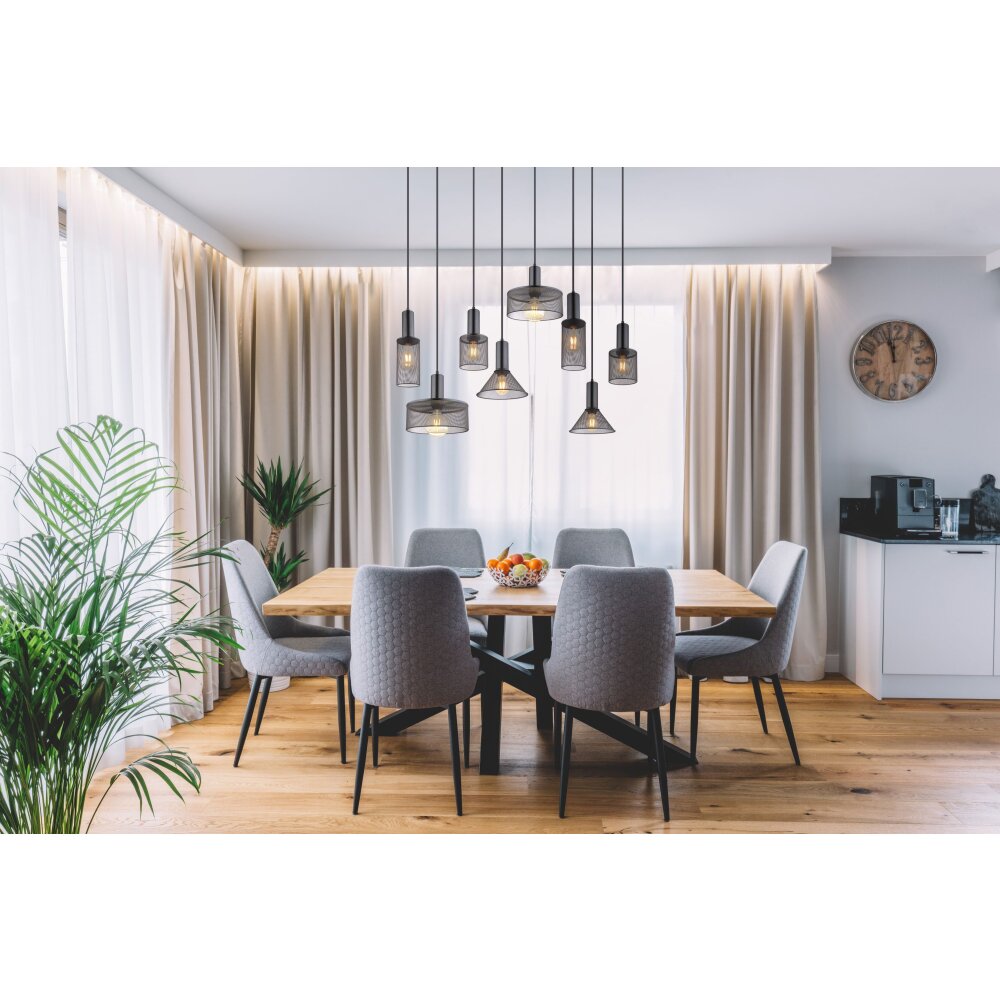 Globo JEDD Lampadario a sospensione Nero, 8-Luci main product photo