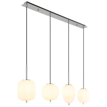 Globo BLACKY Lampadario a sospensione Nichel opaco, 4-Luci