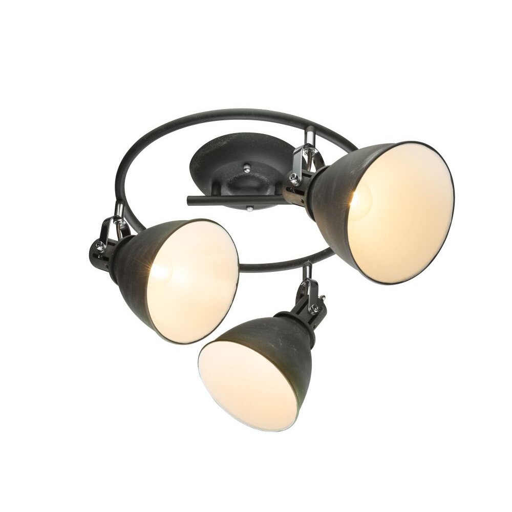 Globo Plafoniera Grigio, 3-Luci main product photo