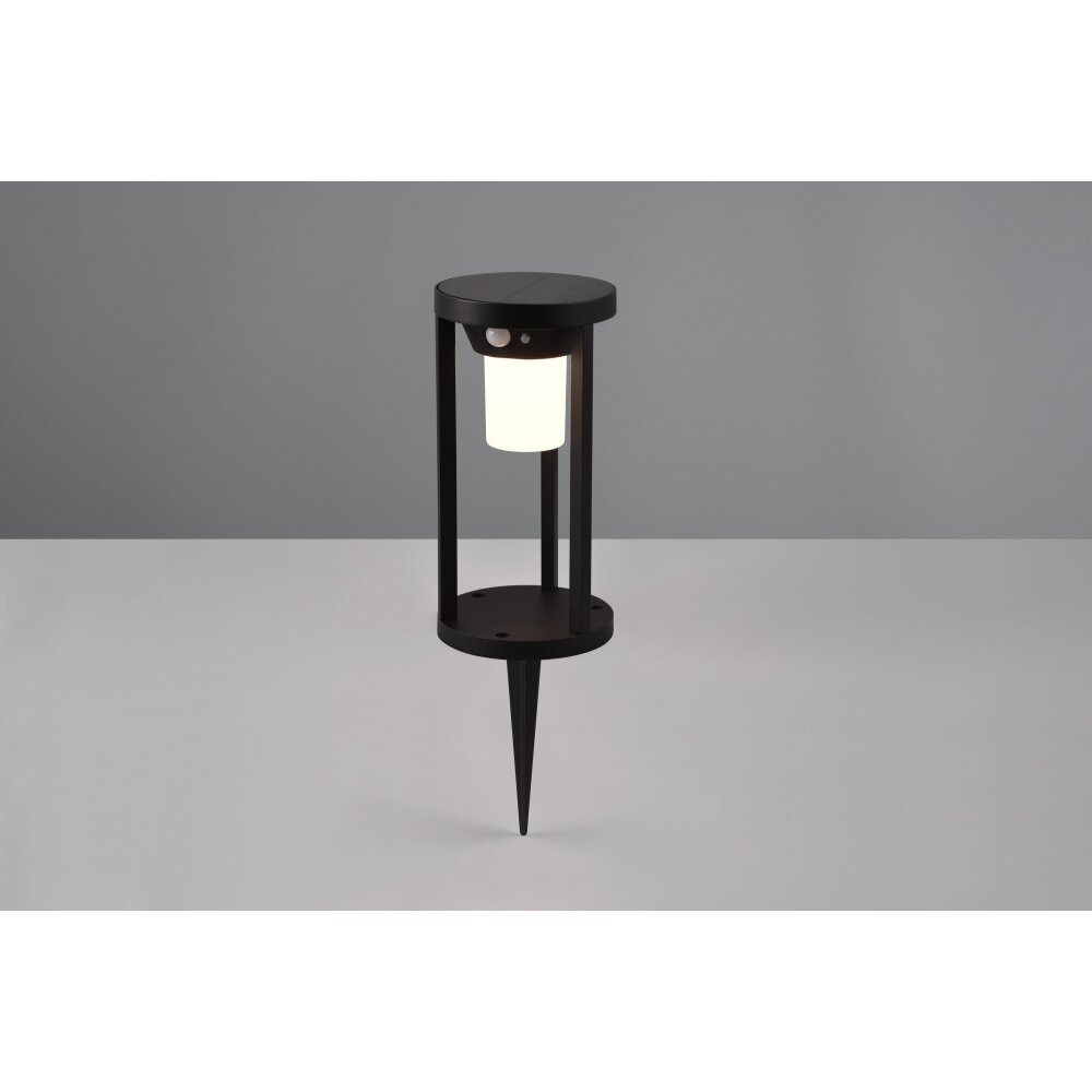 Trio Carmo Lampade solari LED Nero, 1-Luce, Sensori di movimento